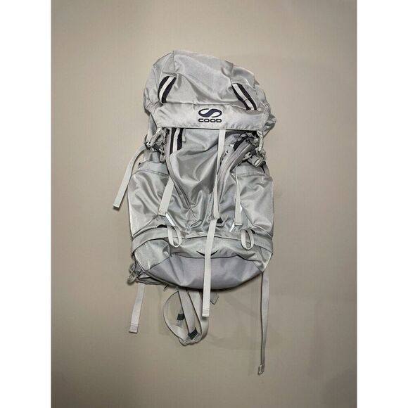 Cood Hiking Camping Backpack‎ Outdoors Zip Pockets Large Gray - Picture 2 of 11